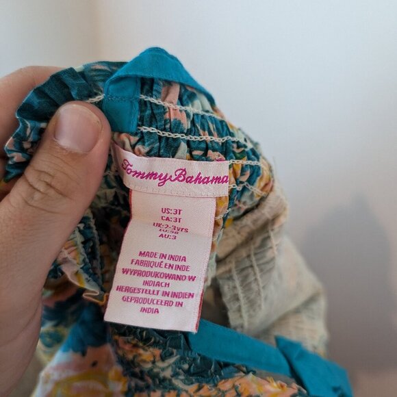 NWOT Tommy Bahama Tropical Girls Romper, Sz 3T - Picture 3 of 7